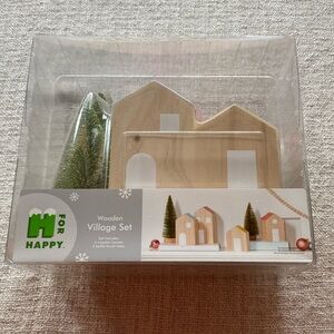 H For Happy Wooden Village Set